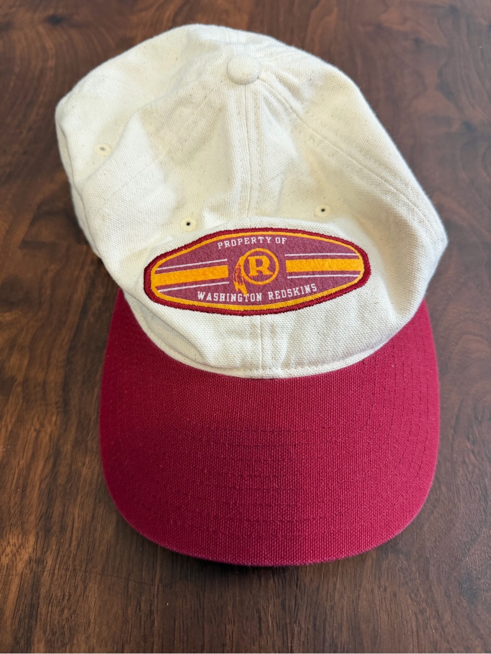 3/$30☀️ NFL Burgundy & Cream vintage Washington Redskins Hat